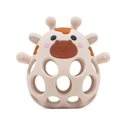 Silicone Manhattan Teething Ball | Animal Rattle Sensory Toy