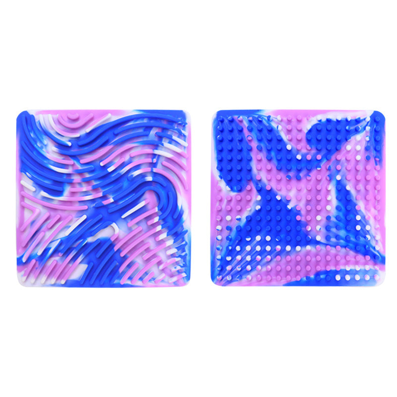 Sensory Silicone Activity Board｜Double-Sided Colorful Learning Toy｜Kids Sensory Fidget Board