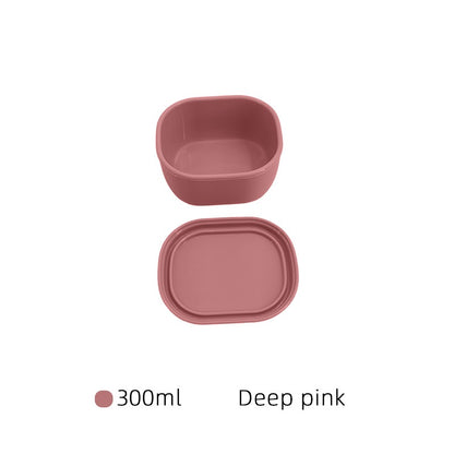Silicone Baby Food Containers | Leak-Proof Divided Snack Boxes