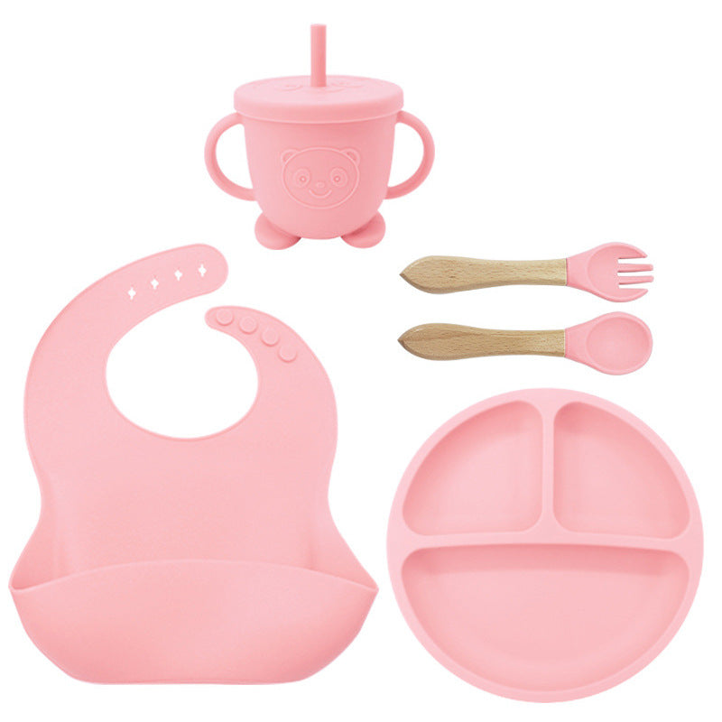Baby Feeding Set 8PCS | Silicone Training Bowl for Toddlers | Food-Grade Baby Tableware Set