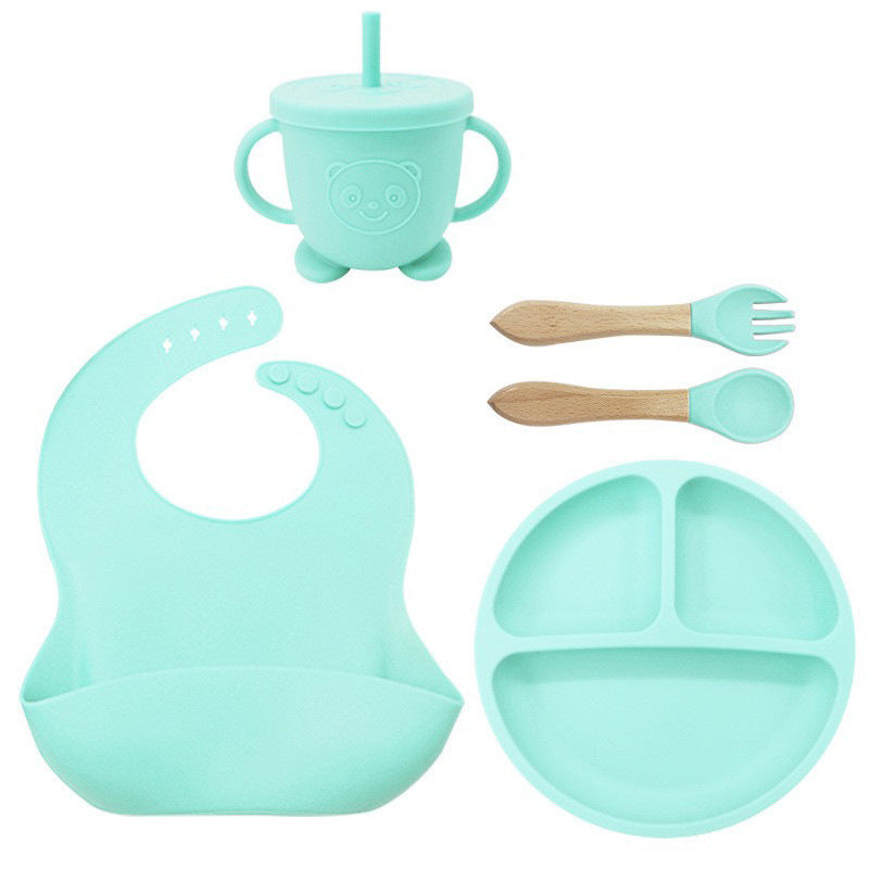 Baby Feeding Set 8PCS | Silicone Training Bowl for Toddlers | Food-Grade Baby Tableware Set