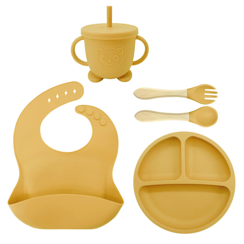 Baby Feeding Set 8PCS | Silicone Training Bowl for Toddlers | Food-Grade Baby Tableware Set