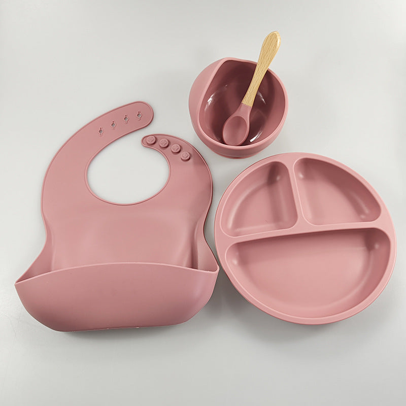 Baby Feeding Set 8PCS | Silicone Training Bowl for Toddlers | Food-Grade Baby Tableware Set