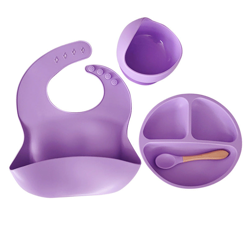 Baby Feeding Set 8PCS | Silicone Training Bowl for Toddlers | Food-Grade Baby Tableware Set