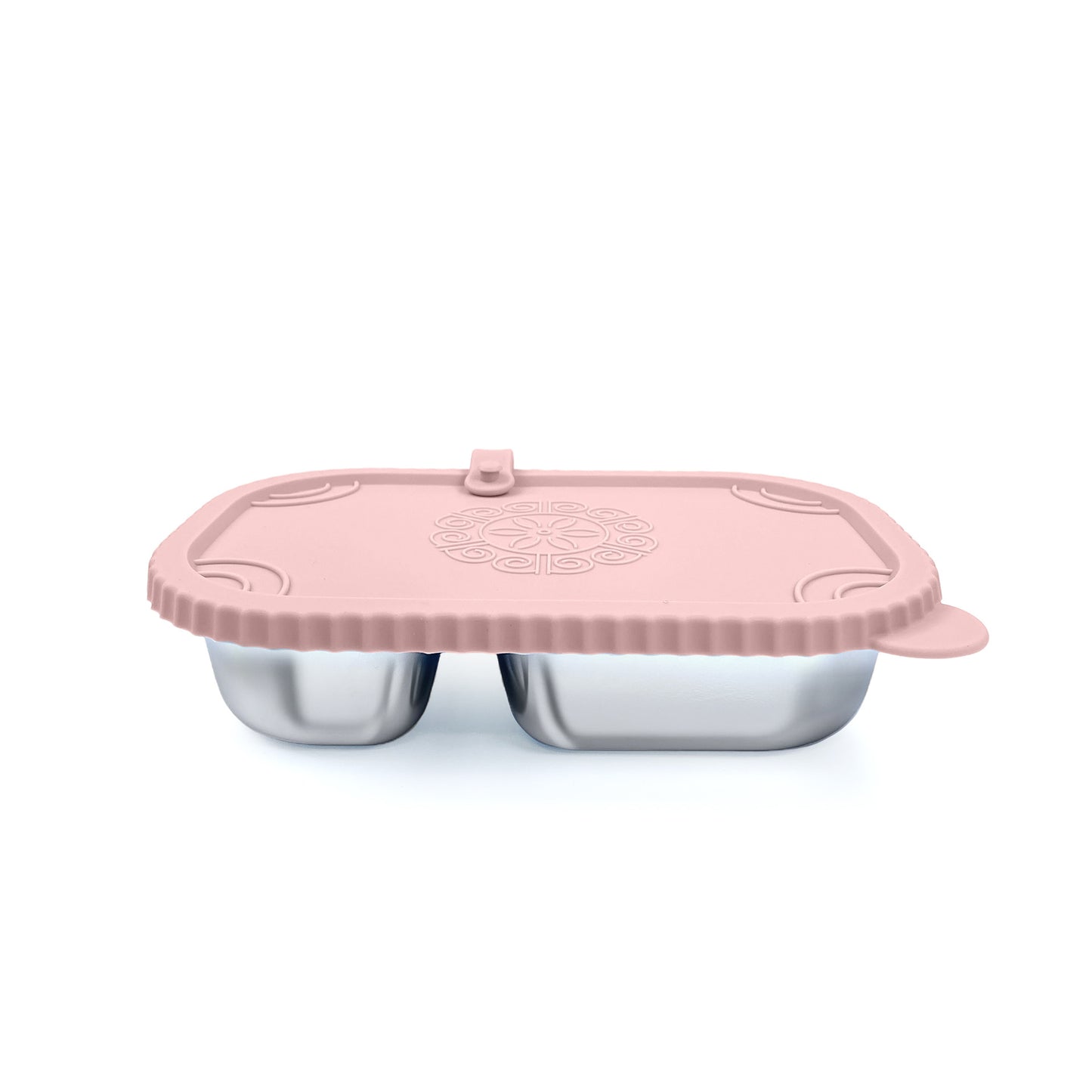 Leak-Proof Bento Box | Silicone Lid 2-Compartment Lunch Box