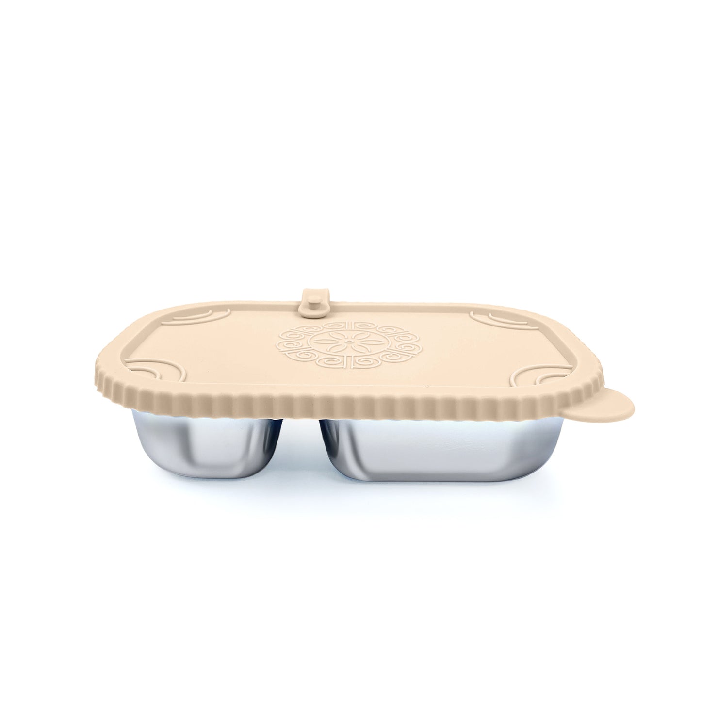Leak-Proof Bento Box | Silicone Lid 2-Compartment Lunch Box