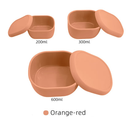 Silicone Baby Food Containers | Leak-Proof Divided Snack Boxes