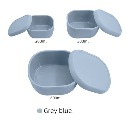 Silicone Baby Food Containers | Leak-Proof Divided Snack Boxes