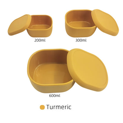 Silicone Baby Food Containers | Leak-Proof Divided Snack Boxes