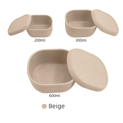 Silicone Baby Food Containers | Leak-Proof Divided Snack Boxes