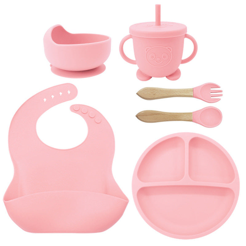Baby Feeding Set 8PCS | Silicone Training Bowl for Toddlers | Food-Grade Baby Tableware Set