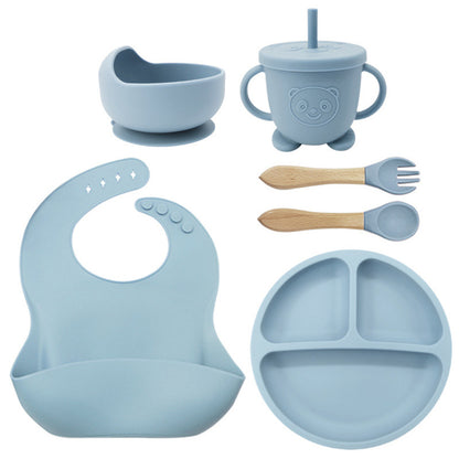 Silicone Baby Feeding Set | 8PCS Toddler Training Tableware