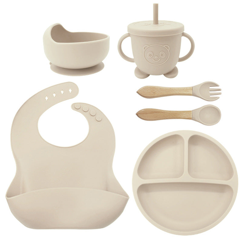 Baby Feeding Set 8PCS | Silicone Training Bowl for Toddlers | Food-Grade Baby Tableware Set