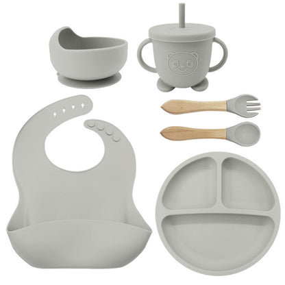 Silicone Baby Feeding Set | 8PCS Toddler Training Tableware