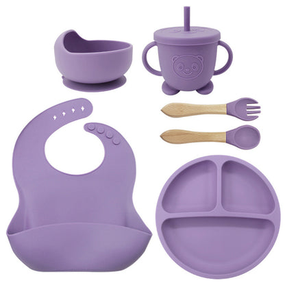 Silicone Baby Feeding Set | 8PCS Toddler Training Tableware