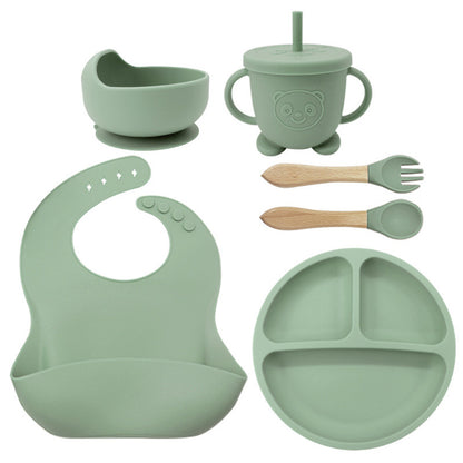 Silicone Baby Feeding Set | 8PCS Toddler Training Tableware