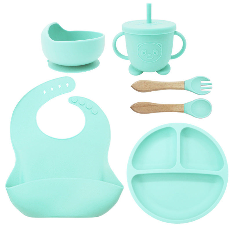 Baby Feeding Set 8PCS | Silicone Training Bowl for Toddlers | Food-Grade Baby Tableware Set