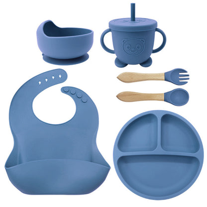 Silicone Baby Feeding Set | 8PCS Toddler Training Tableware