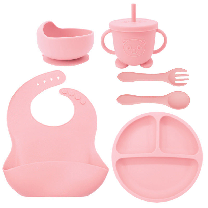 Baby Feeding Set 8PCS | Silicone Training Bowl for Toddlers | Food-Grade Baby Tableware Set