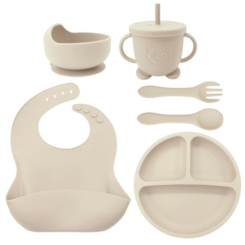 Baby Feeding Set 8PCS | Silicone Training Bowl for Toddlers | Food-Grade Baby Tableware Set