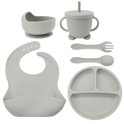 Silicone Baby Feeding Set | 8PCS Toddler Training Tableware