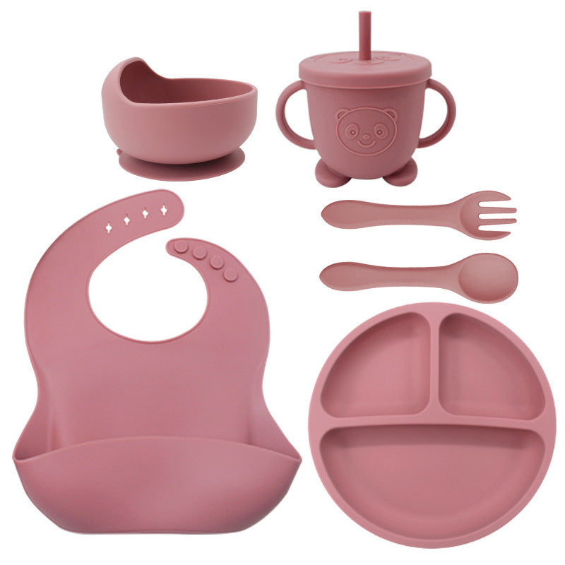 Baby Feeding Set 8PCS | Silicone Training Bowl for Toddlers | Food-Grade Baby Tableware Set