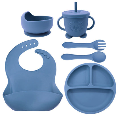 Silicone Baby Feeding Set | 8PCS Toddler Training Tableware