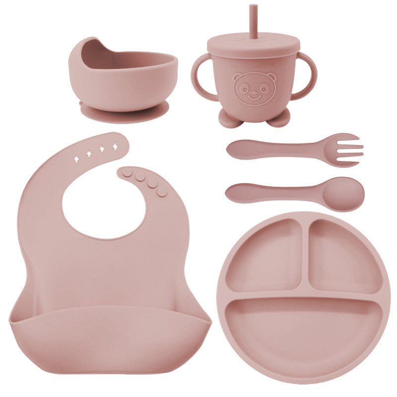Baby Feeding Set 8PCS | Silicone Training Bowl for Toddlers | Food-Grade Baby Tableware Set
