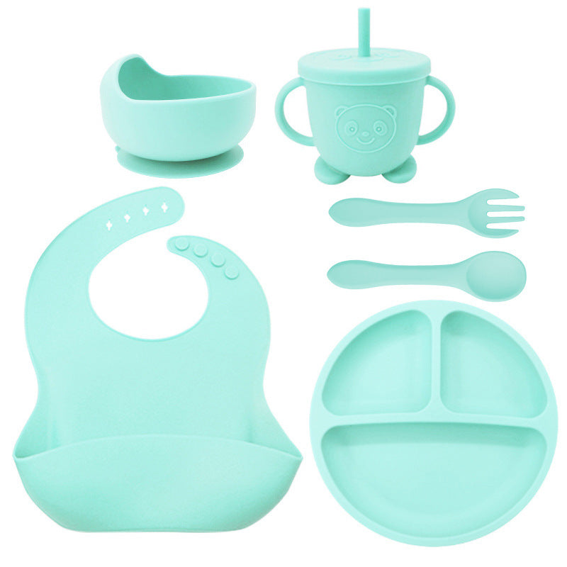 Baby Feeding Set 8PCS | Silicone Training Bowl for Toddlers | Food-Grade Baby Tableware Set