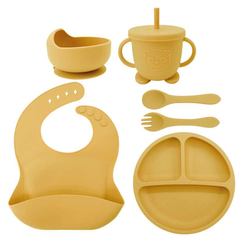 Baby Feeding Set 8PCS | Silicone Training Bowl for Toddlers | Food-Grade Baby Tableware Set