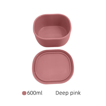 Silicone Baby Food Containers | Leak-Proof Divided Snack Boxes