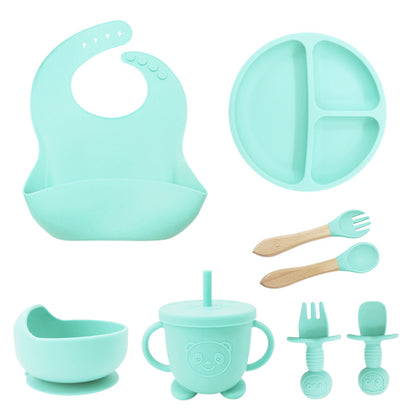 Silicone Baby Feeding Set | 8PCS Toddler Training Tableware