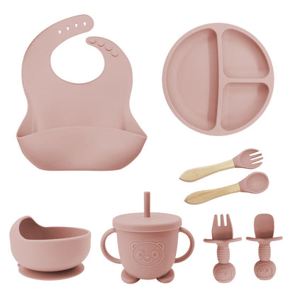 Silicone Baby Feeding Set | 8PCS Toddler Training Tableware
