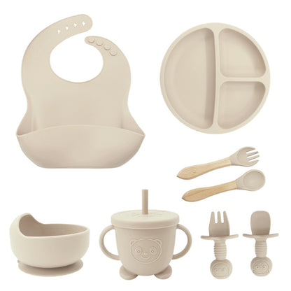 Silicone Baby Feeding Set | 8PCS Toddler Training Tableware