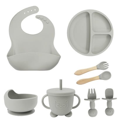 Silicone Baby Feeding Set | 8PCS Toddler Training Tableware