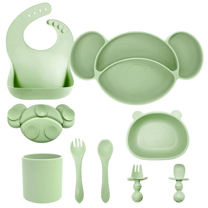Silicone Baby Feeding Set | Koala Plate & Panda Suction Bowl
